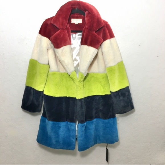 Blank NYC Super Nova Color Block Faux Fur … - Picture 7 of 15